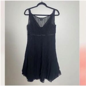 ⭐️ Beaded Goth Gothic Chic Glam Hipster Classy Elegant Party Wedding Mini Dress
